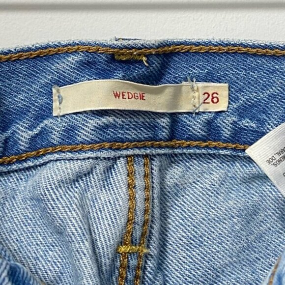 Levi’s Wedgie Straight Jeans Blue — Size 26 - Picture 9 of 10